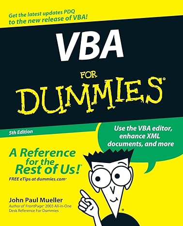 VBA For Dummies-Wow! eBook