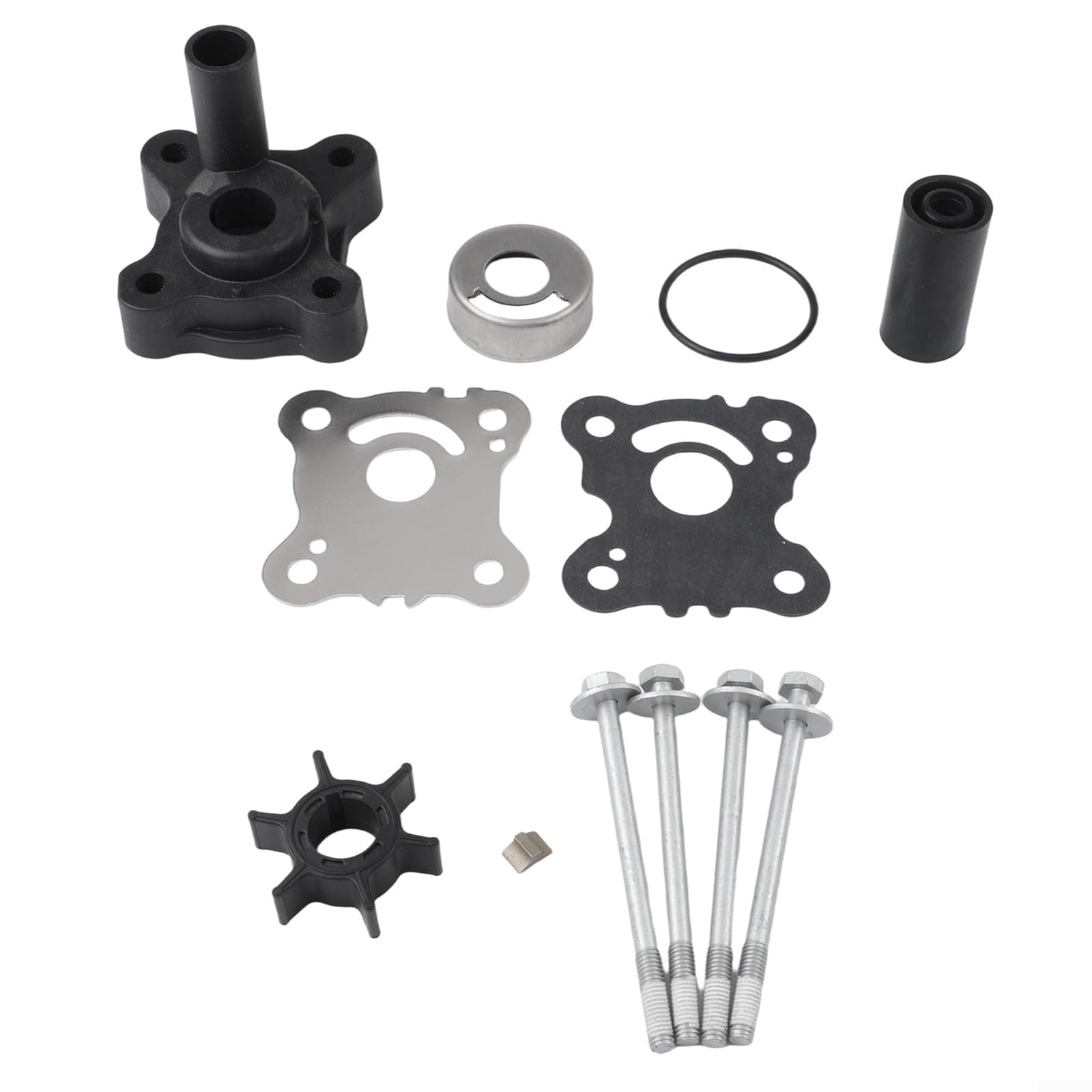 Kit di manutenzione per girante per pompa dell'acqua fuoribordo ad albero ultra lungo per Honda BF15D BF20D ricambio per numero parte 06192ZW9A32 compatibile con BF8D BF10D