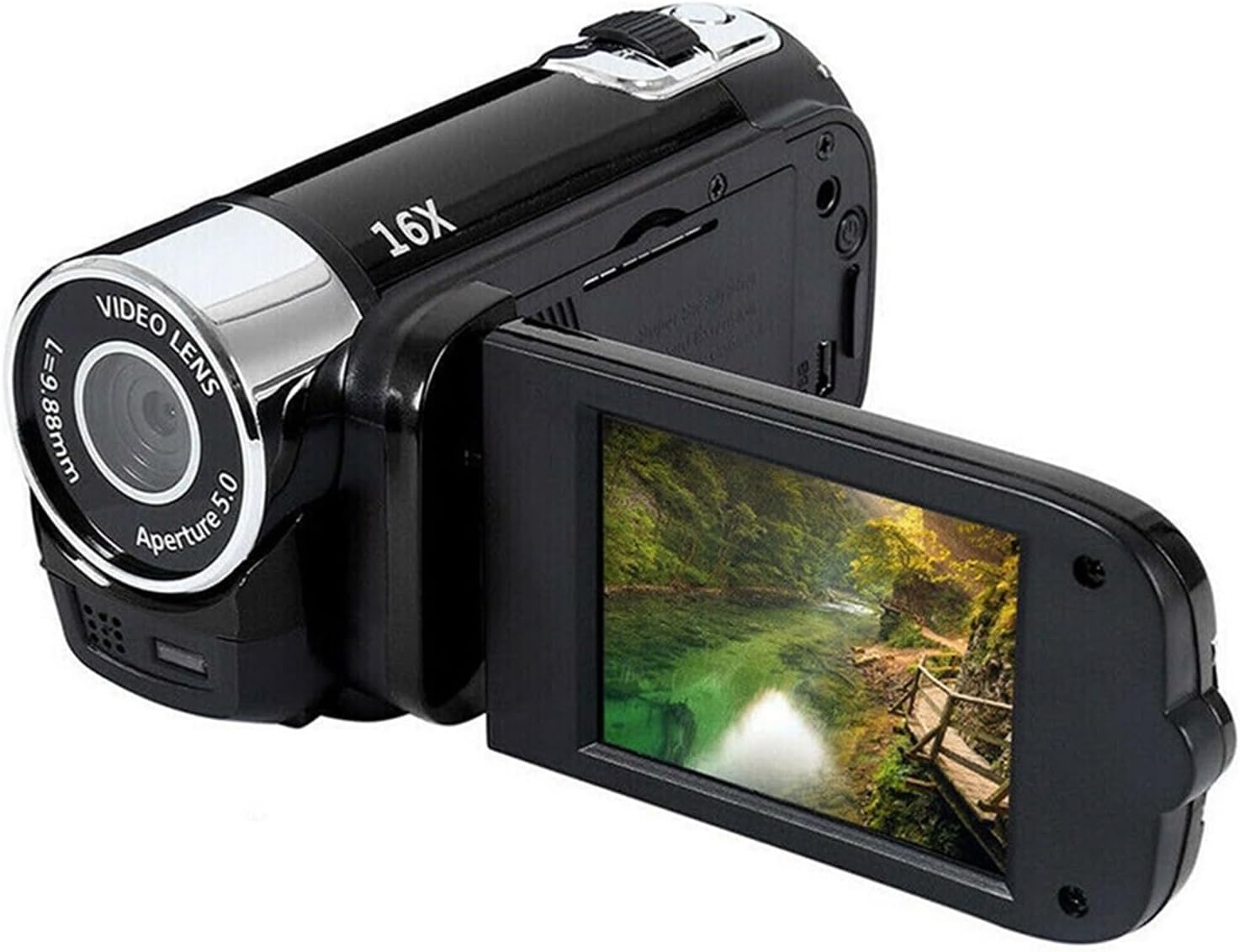 デジカメ 1080P デジタルカメラ 16X デジタルズーム 270 度回転ビデオカメラビデオカメラ Vlog 用 小型で持ち運びも