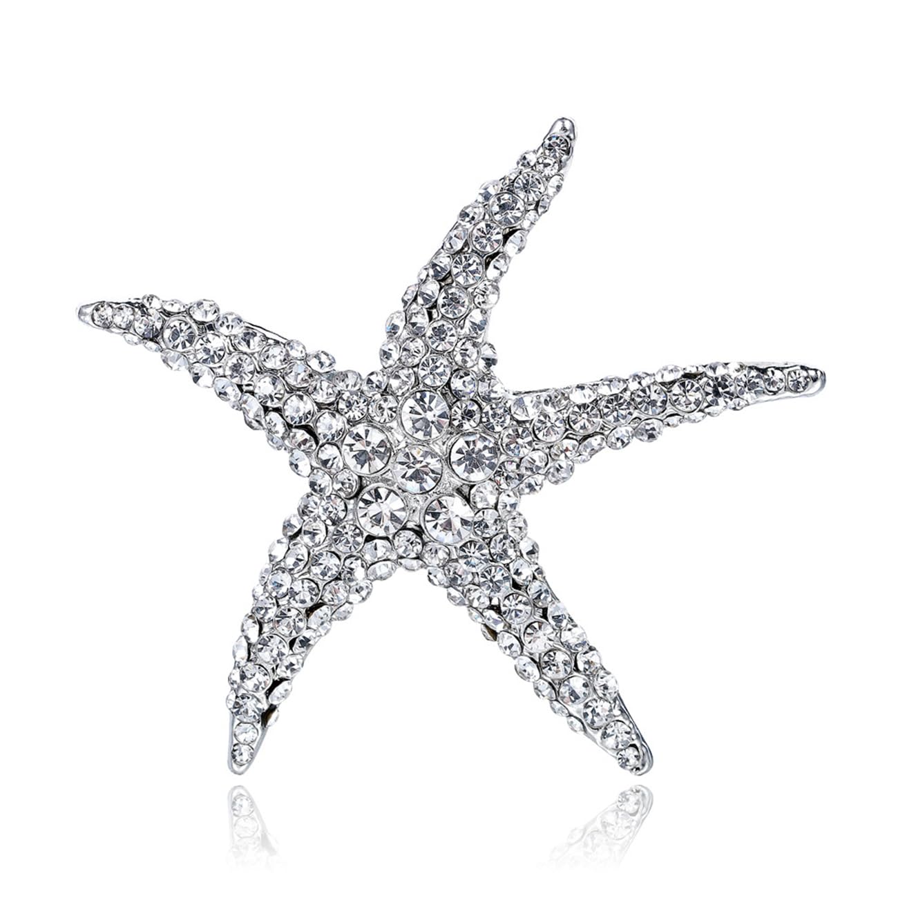 FAIRYGATE Brooch Pins Retro Crystal Rhinestone Brooches for Shirt Collar Decoration, B20 - 1