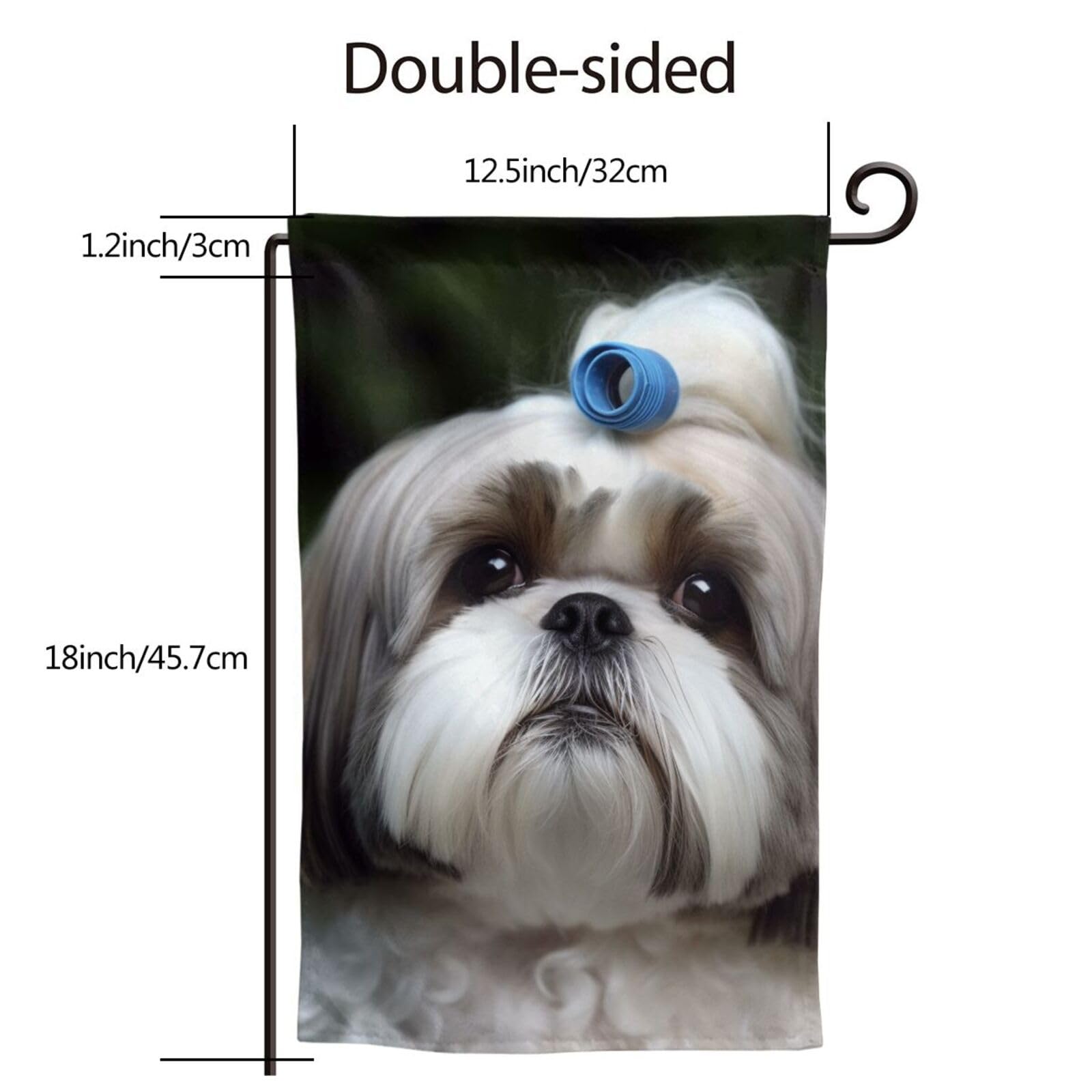 Ces Bâtiments Protégés Par Le Drapeau De Jardin Pointeur