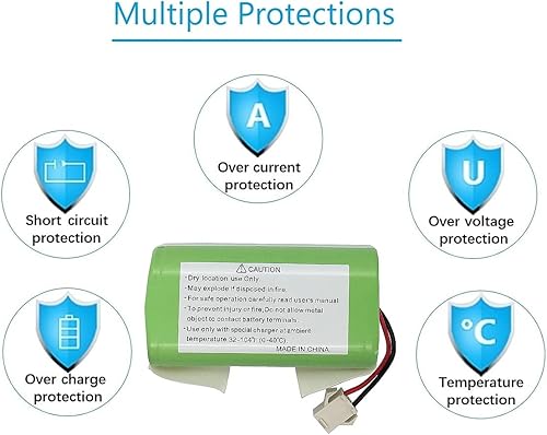 Miniatura 4 de AnhoTech - Batería de repuesto compatible con Ecovacs Deebot N79S, 500, N79, DN622 y Eufy RoboVac 11, 11S, 12, 15C, 25C, 30, 30C, 35C, 2600mAh, 14.4v