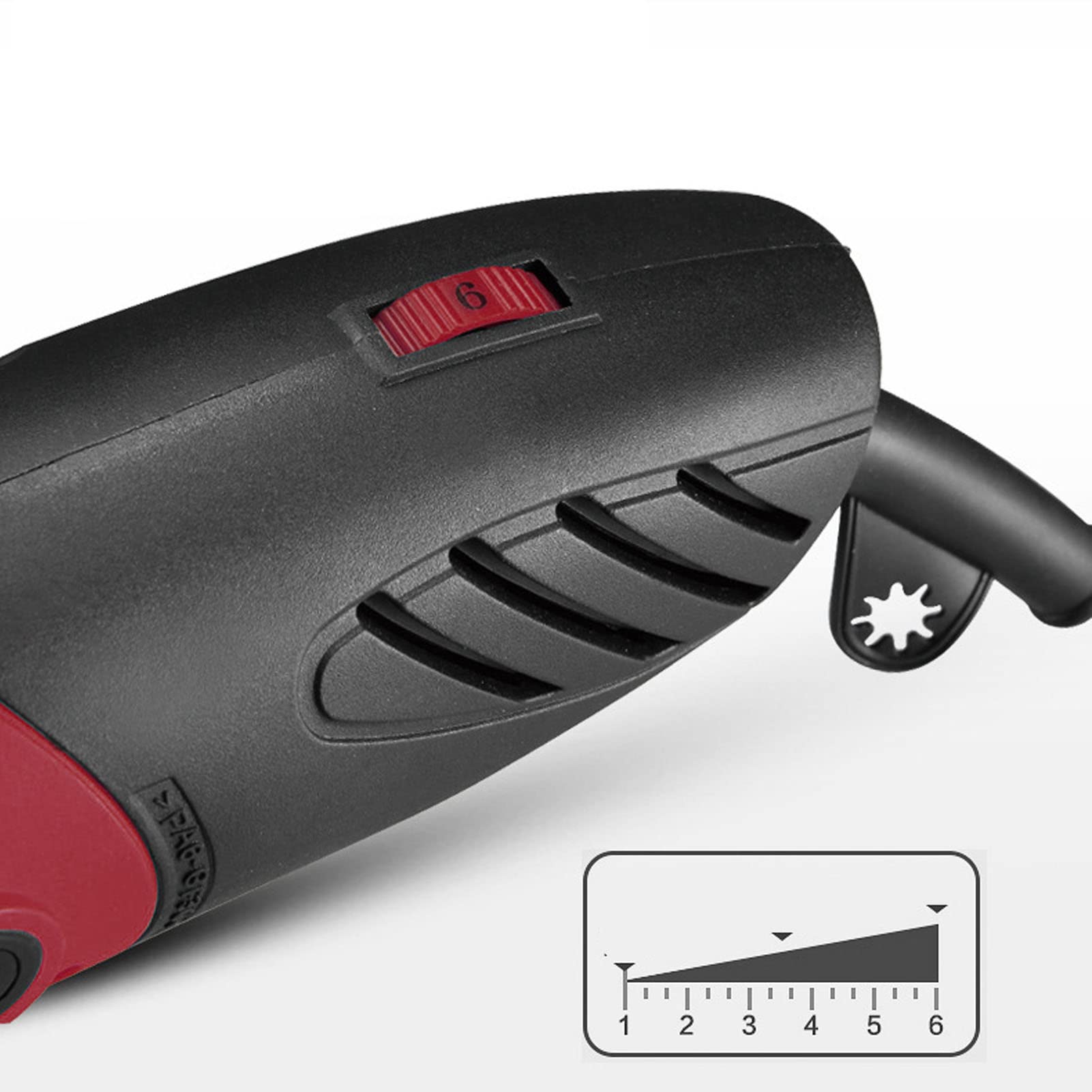 Amoladora Eléctrica de Matriz 280W 8000 a 33000RPM Amoladora Recta Ajustable Enchufe UE 220V, Material ABS para Cortar, Pulir, Taladrar