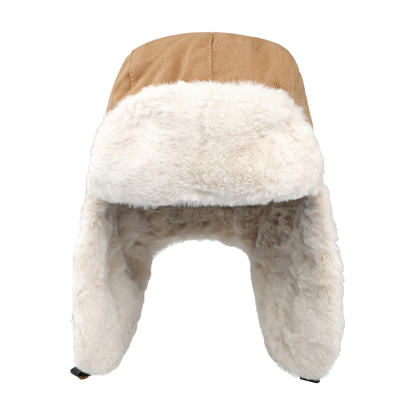 OhMill Bonnet Aviateur Femme Chapka d'aviateur avec Oreillettes Chapeau Chaud en Coton Chapeau de Trappeur Coup-Vent d'hiver Bonnet Épaise pour Alpinisme Ski Cyclisme