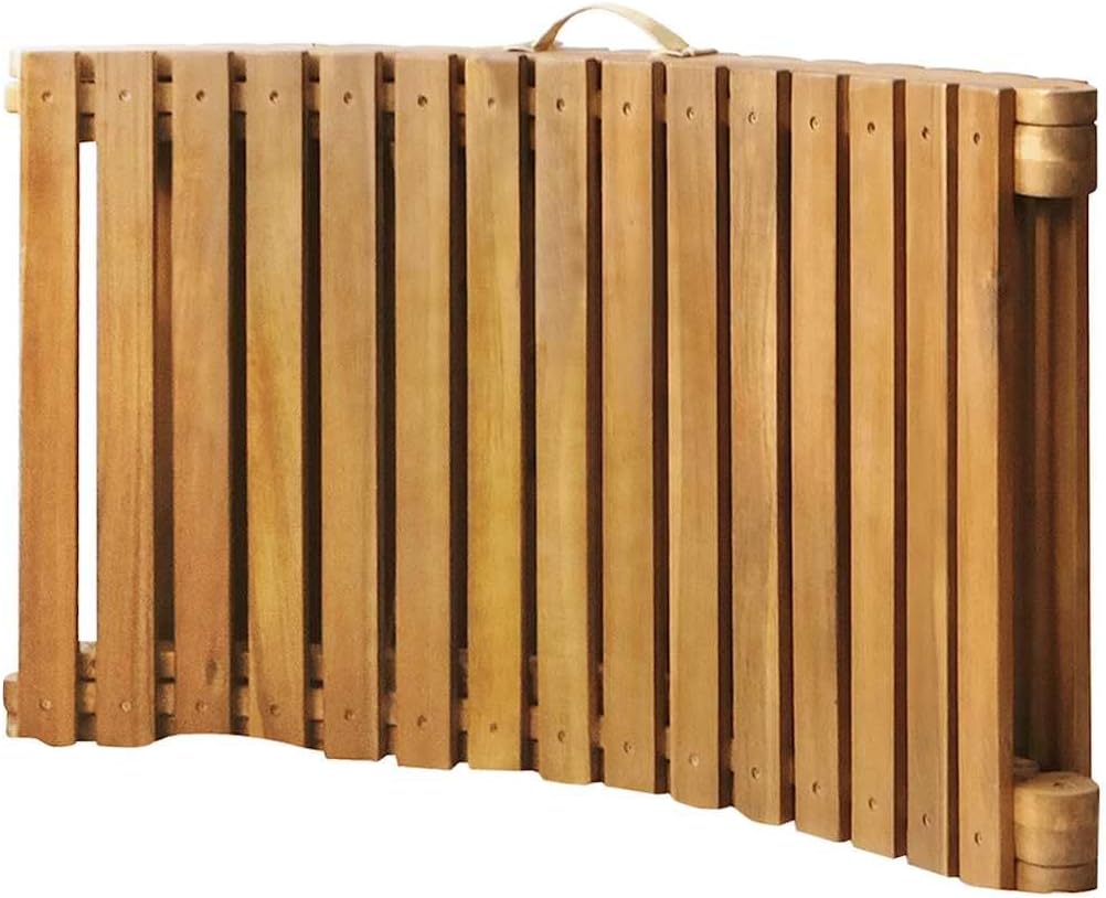 vidaXL Patio Sun Lounger with Cushion, Outdoor Wooden Sun Lounger, Outdoor Patio Folding Day Bed for Pool Beach, Retro Style, Solid Wood Acacia