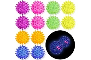 12 Pack Light Up Balls for Sensory Play and Party Favors