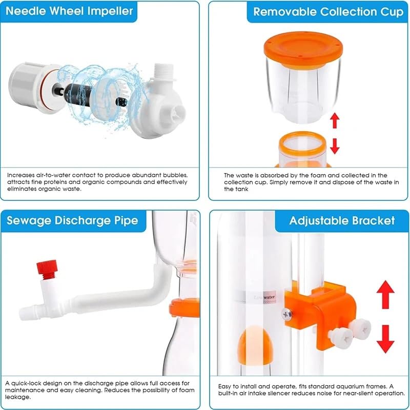 Amazon.com : Aquarium Fish Tank Marine Salt Water Protein Skimmer