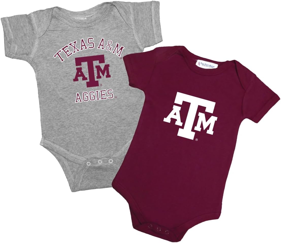 Two Feet Ahead 2 Pack Baby Bodysuit Creeper Newborn Infants Licensed Sizes 0-3M 6M 12M 18M