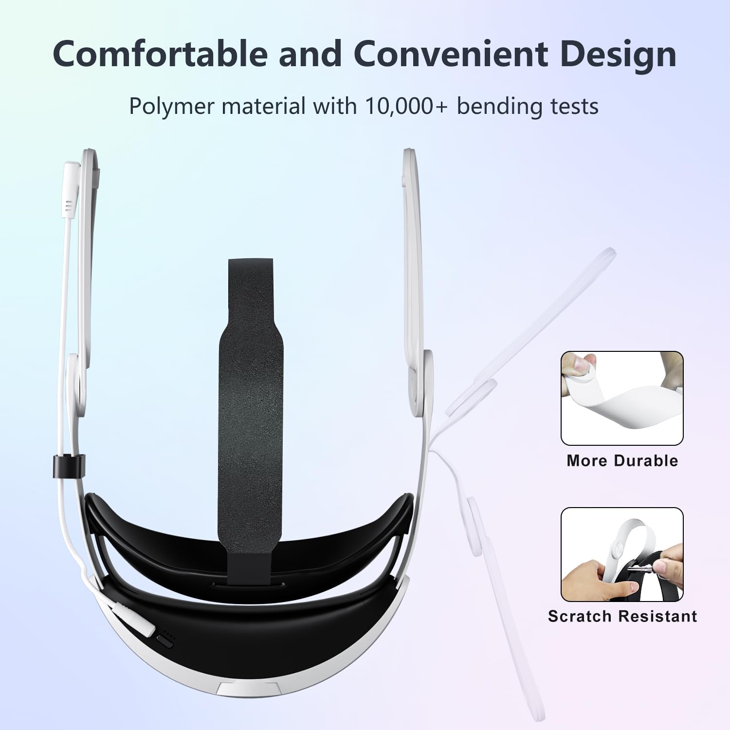 Battery Head Strap Compatible with Meta Quest 3 & 3S 10000mAh - Battery Pack Soft Elite Strap for Balance Weight - Extend Playtime, Enhance Immersion, Fast Charge Battery Strap Accessories - Image 7