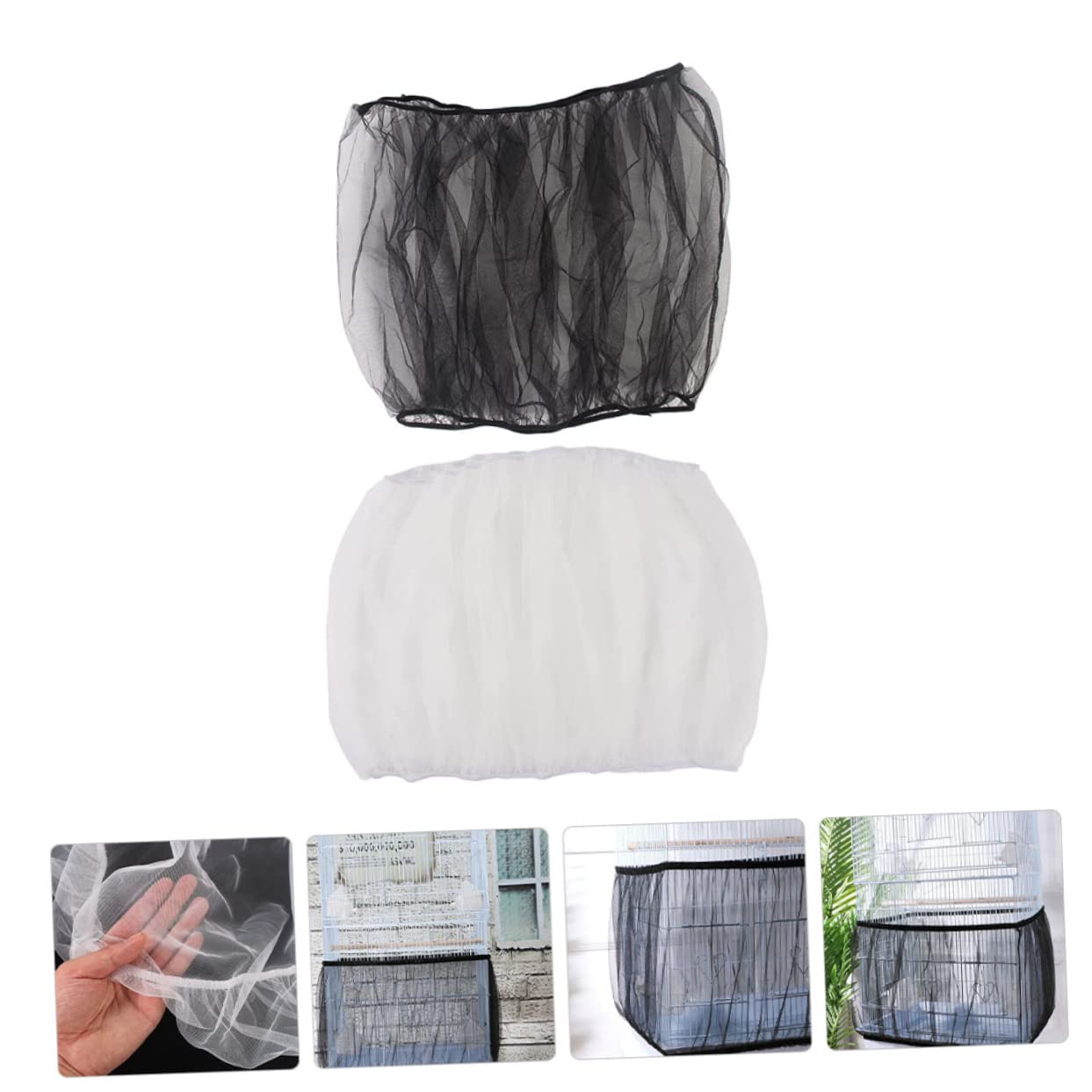 POPETPOP 2sets Birdcage Protective Cover Cages Aviary Breathable Indoor Chickens Large Mesh Hutch Small Furniture Cover Birdcage Netting Bird Cage Cover Birdcage Protector Gauze 2pcs*2