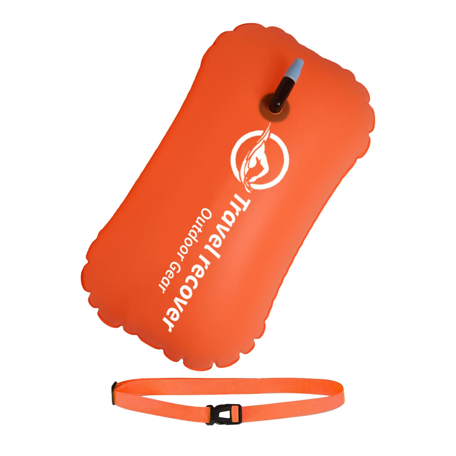 Open Water Swim Buoy - Swimming Pool Safety Buoy, Swimmer Athlete Training Floatt | Bright Color High Visibility Boat Safety Float, Waterproof Dry Bag Compartment for Safe Secure Open Water Swimming