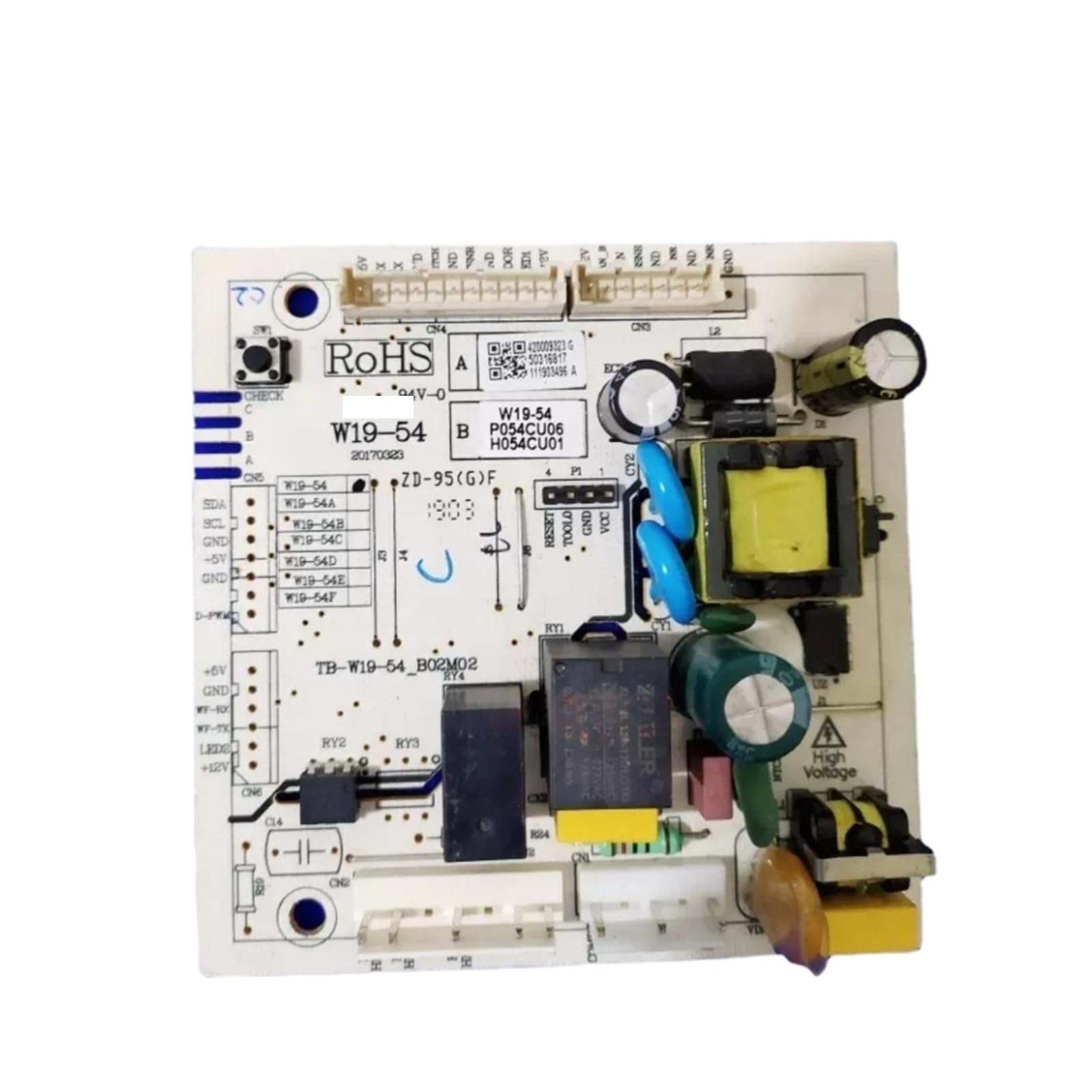 Refrigerator Control Board ，Compatible for Homa， W19-54 Circuit PCB Fridge Motherboard Freezer
