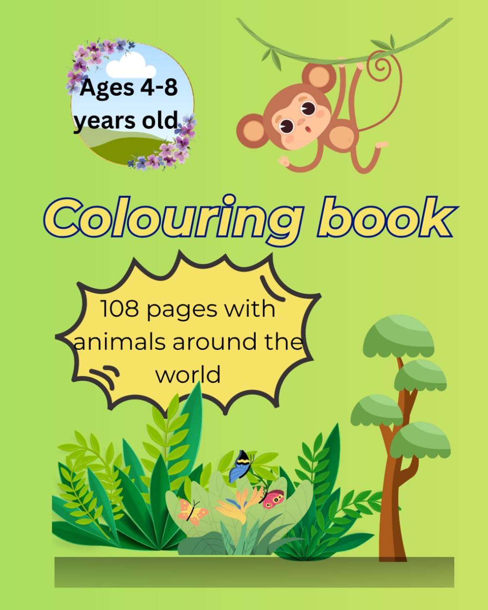 Colouring book for kids Ages 4-8