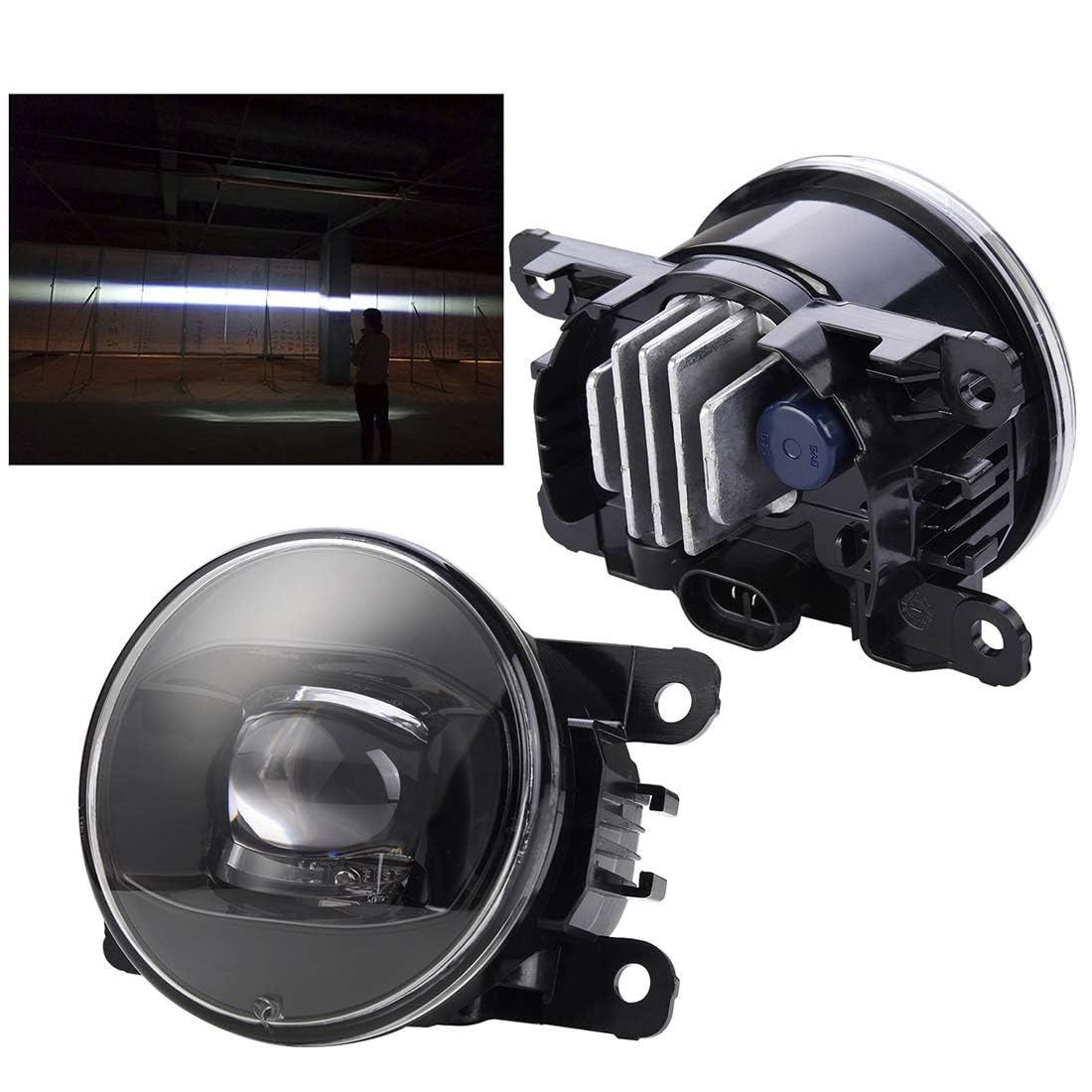 SIEMID New Generation LED Fog Lights Upgrade, Compatible with Nissa.n Xterra/Frontier/Pathfinder/Leaf/Titan & Subar.u XV Crosstrek/Forester/Outback/STI/BRZ/Legacy 2005 2007 2010 2011 2013 2017 2019