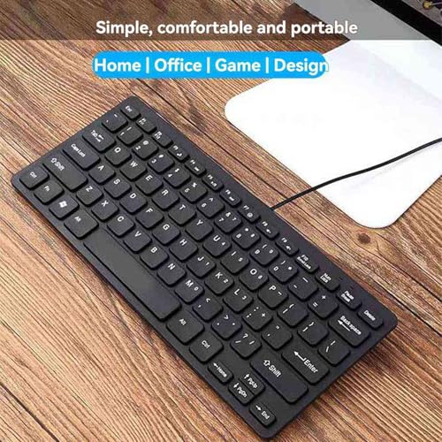 Clavier filaire compact USB mini clavier ultra fin pour optimiser le télétravail