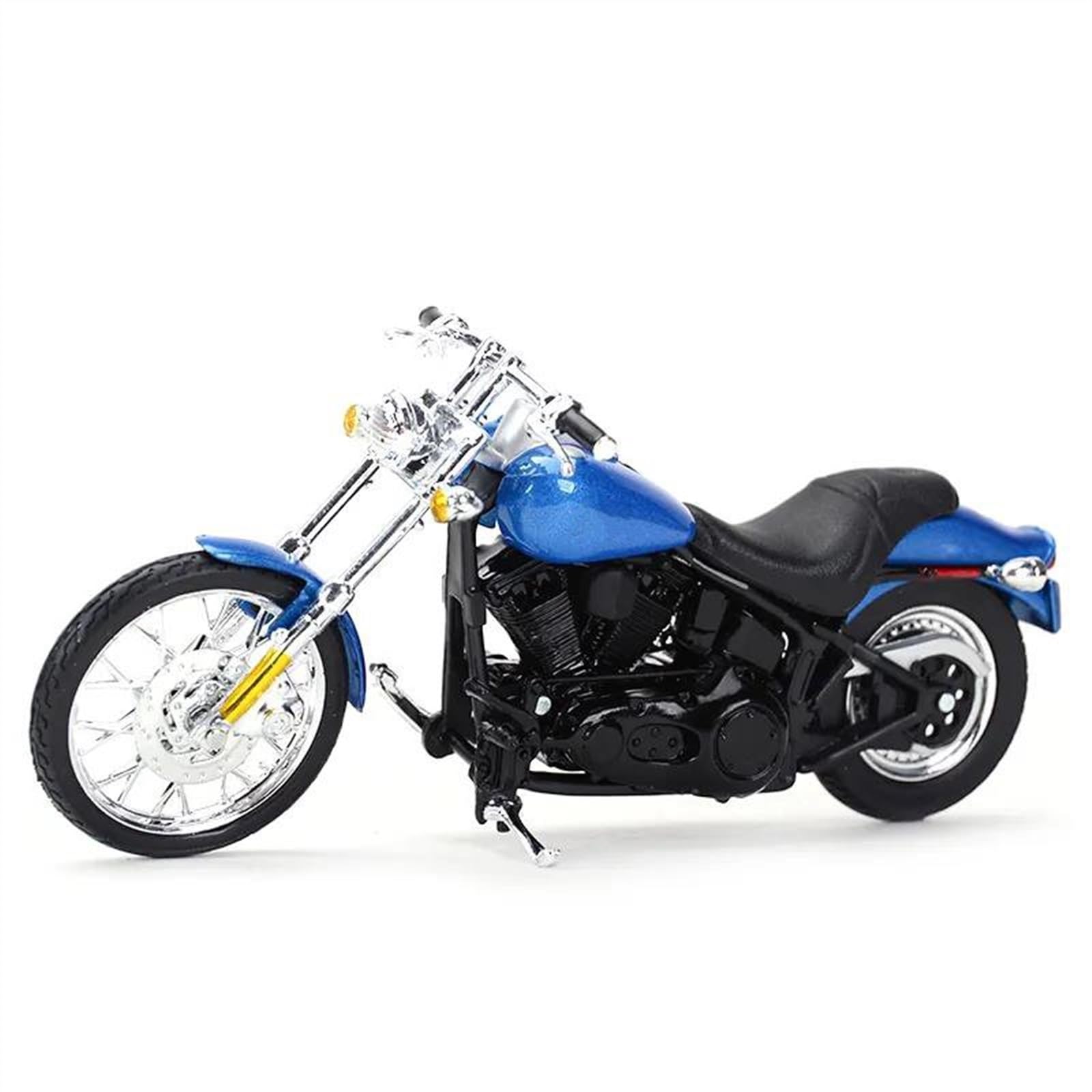 SEYXF Motorbike Toy 1:18 for Harley for Davidson 2002 FXSTB Night Train Motorcycle Simulation Diecast Model Collection Gift