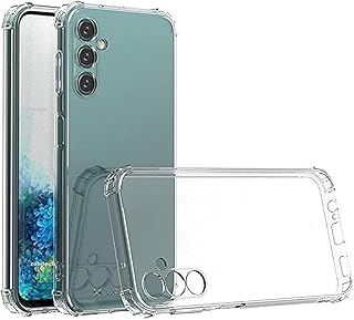 Samsung Galaxy M14 5G Clear Cover Case soft TPU Transparent Silicone Rubber Back Protective Case shock Absorbent Reinforced Corner for Samsung Galaxy M14 5G (Clear)