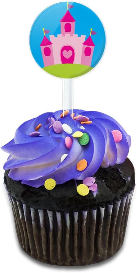 Princess Castle Fairy Tale Cake Cupcake Toppers Picks Set