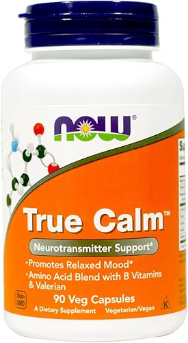 Miniatura 1 de Now Foods True Calm Relajante de aminoácidos, 180 vegi cápsulas