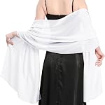 Beurlike Chiffon Shawls and Wraps for Evening Dresses Womens Lightweight Sheer Scarf Stole for Evening Bride Wedding