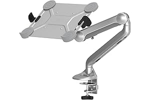 2 in 1 Height Adjustable Laptop and Monitor Arm