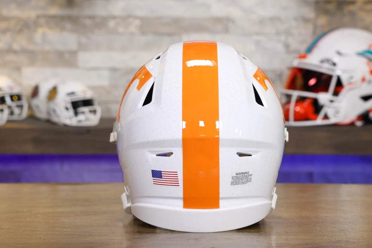 Vols Mid-Size SpeedFlex Helmet - with Free USA Flag Decal - Green Gridiron