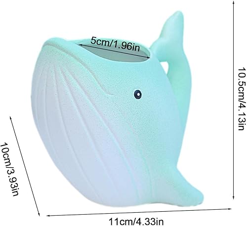 Miniatura 4 de Maceta de ballena  Bonita maceta de cerámica para suculentas de ballena de dibujos animados  Maceta de aire para plantas, caja de ventana,