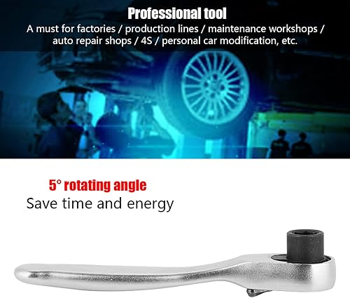 Miniatura 3 de Akozon Llave de trinquete de 0.250 in, mini llave de trinquete rápida de 14, destornilladores, llave hexagonal, herramienta de lote de enchufe