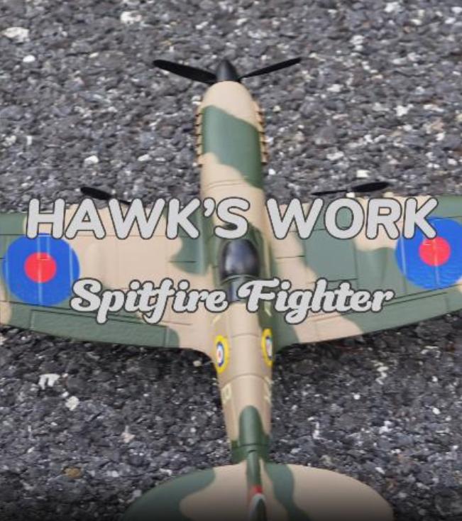 Amazon.com: HAWK'S WORK 3 Channel RC Plane Spitfire Fighter