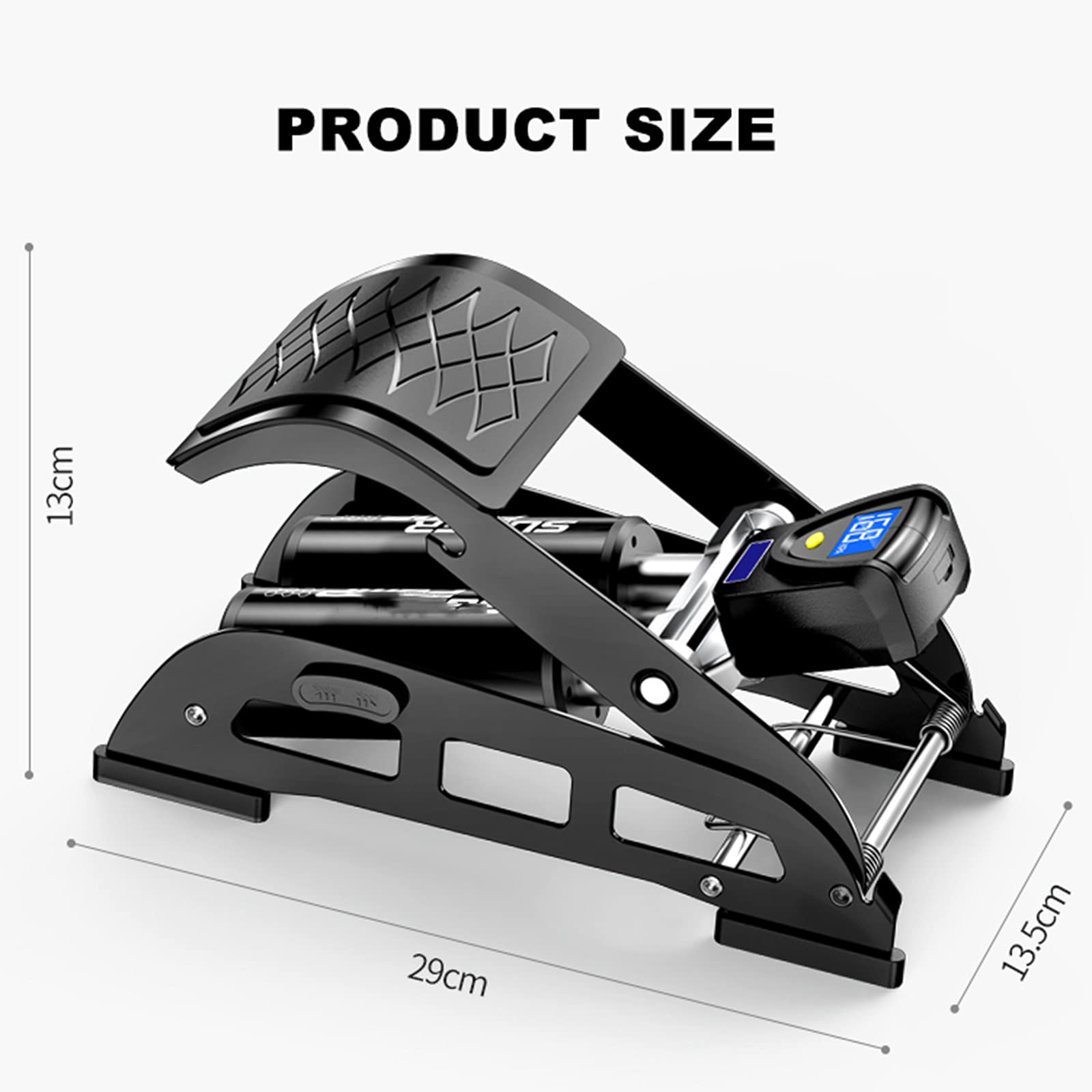 TIM-LI Pompe À Pied De Vélo 160 PSI, Pompe De Gonflage De Pompe À Air Portable avec Manomètre pour Vélo, Moto, Voiture, Balle,Noir