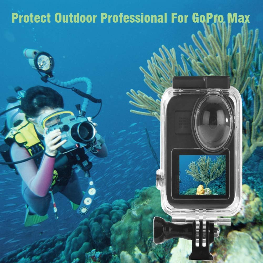 Amazon Co Jp 水中ダイビングケースシェル Gopro Max 360カメラ用ダイビング保護ハウジングシェル Gopro Maxの防水ケースダイビング保護屋外プロフェッショナル 家電 カメラ