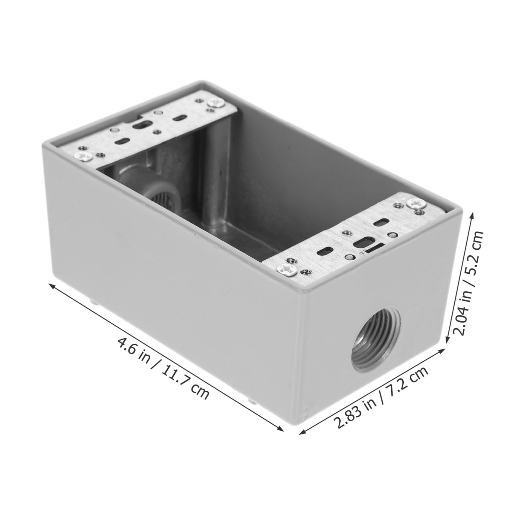 Uonlytech 2 Piezas Caja Impermeable Para Exteriores Cubierta Para Enchufe De Cable Conector De Cable Impermeable Enchufe Exterior Enchufe Impermeable Enchufe De Aleación De Aluminio