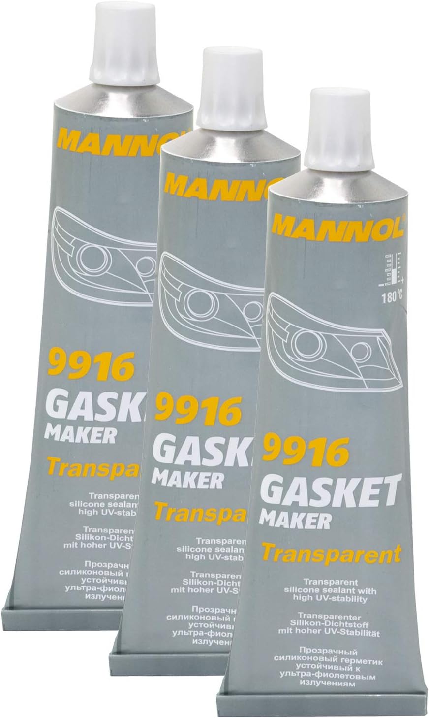 Mastice 3 X 85 G Mannol Trasparente Guarnizione Adhesivo Faro - Foto 5