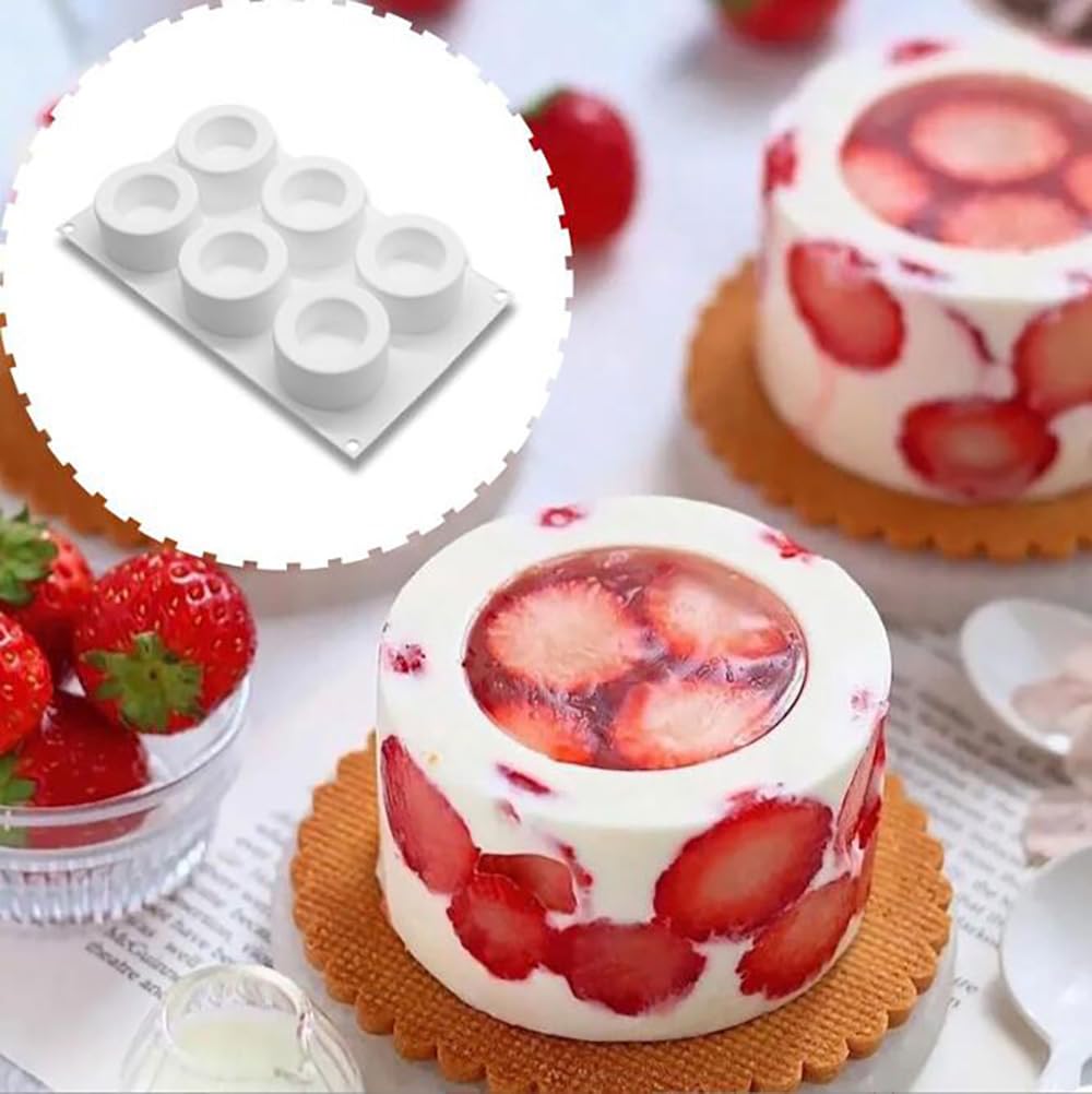 Set 3 Moules Silicone Ronds Maruko - 27x18cm - Pour Muffins, Cakes, Cheesecakes - Antiadhésif