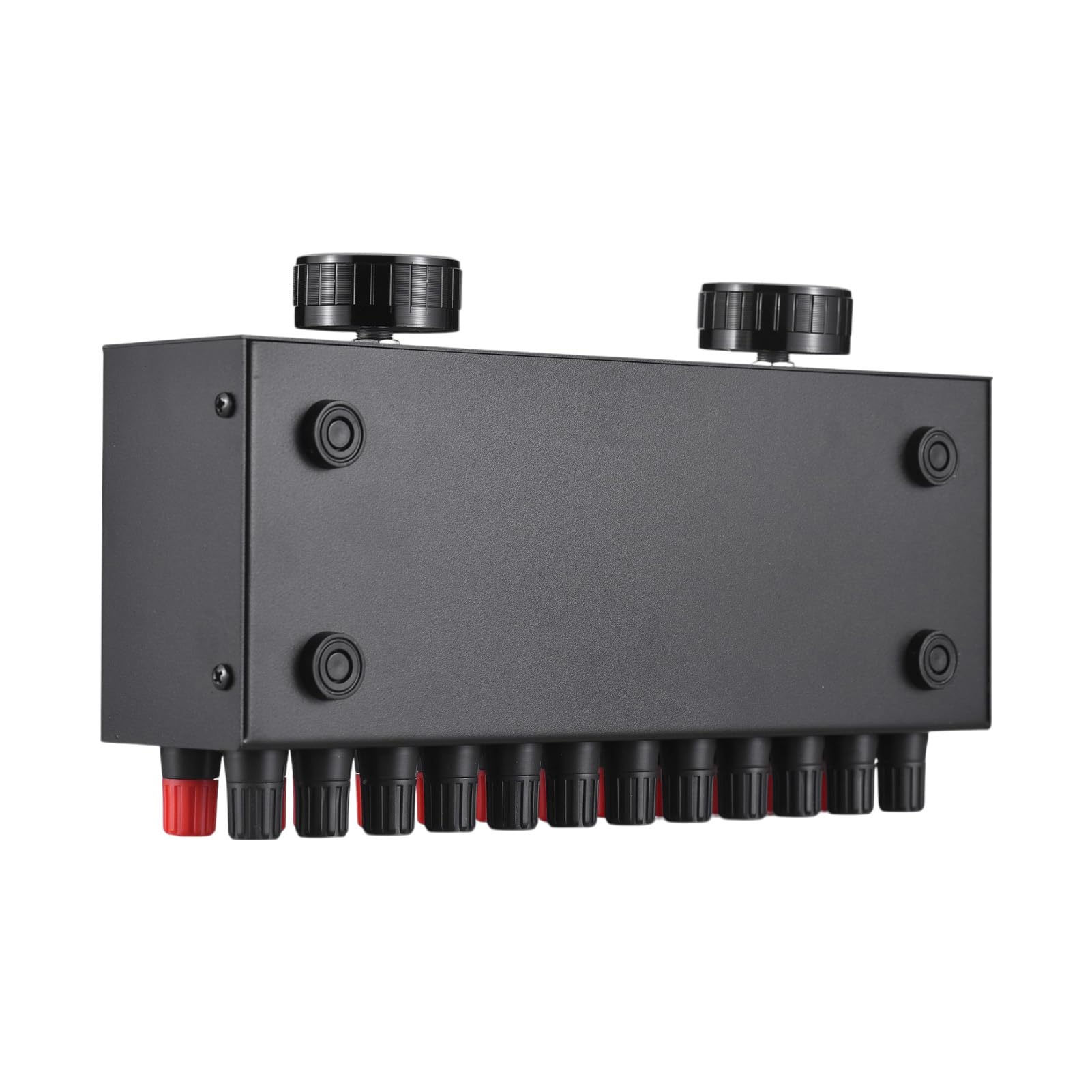 Selettore Altoparlante 3 Ingressi 3 Uscite, Commutatore Audio Amplificatore da 300 W per Canale, con Selettore Ingresso Uscita Manuale per Stereo Domestico