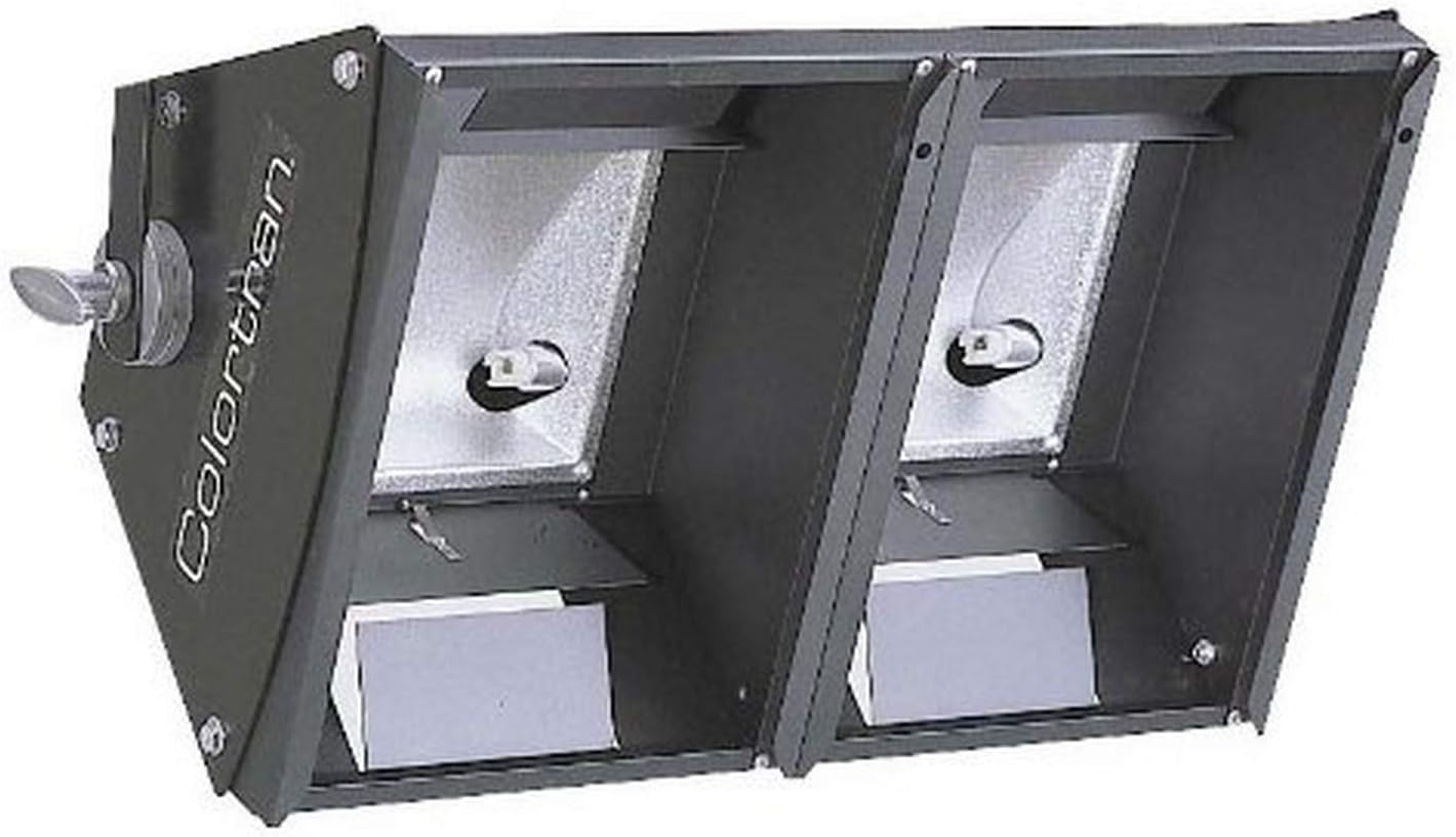 Leviton CS2C2-50B Two Light Cyc Strip 2 Circuit with Four 3-Foot Cords Bare Wire Leads, Black