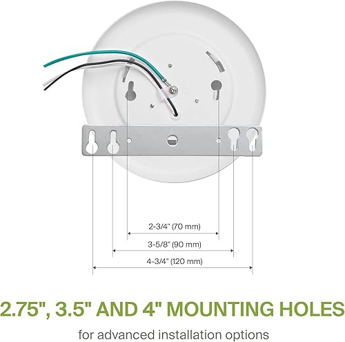 Miniatura 5 de ASD Luces LED de disco de 4 pulgadas  4000 K blanco frío, 10 W 650 LM  Luz de techo regulable de bajo perfil para montaje empotrado, accesorio de