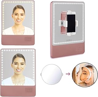 Bundle: Riki Loves Riki Skinny Vanity Mirror with Travel Case