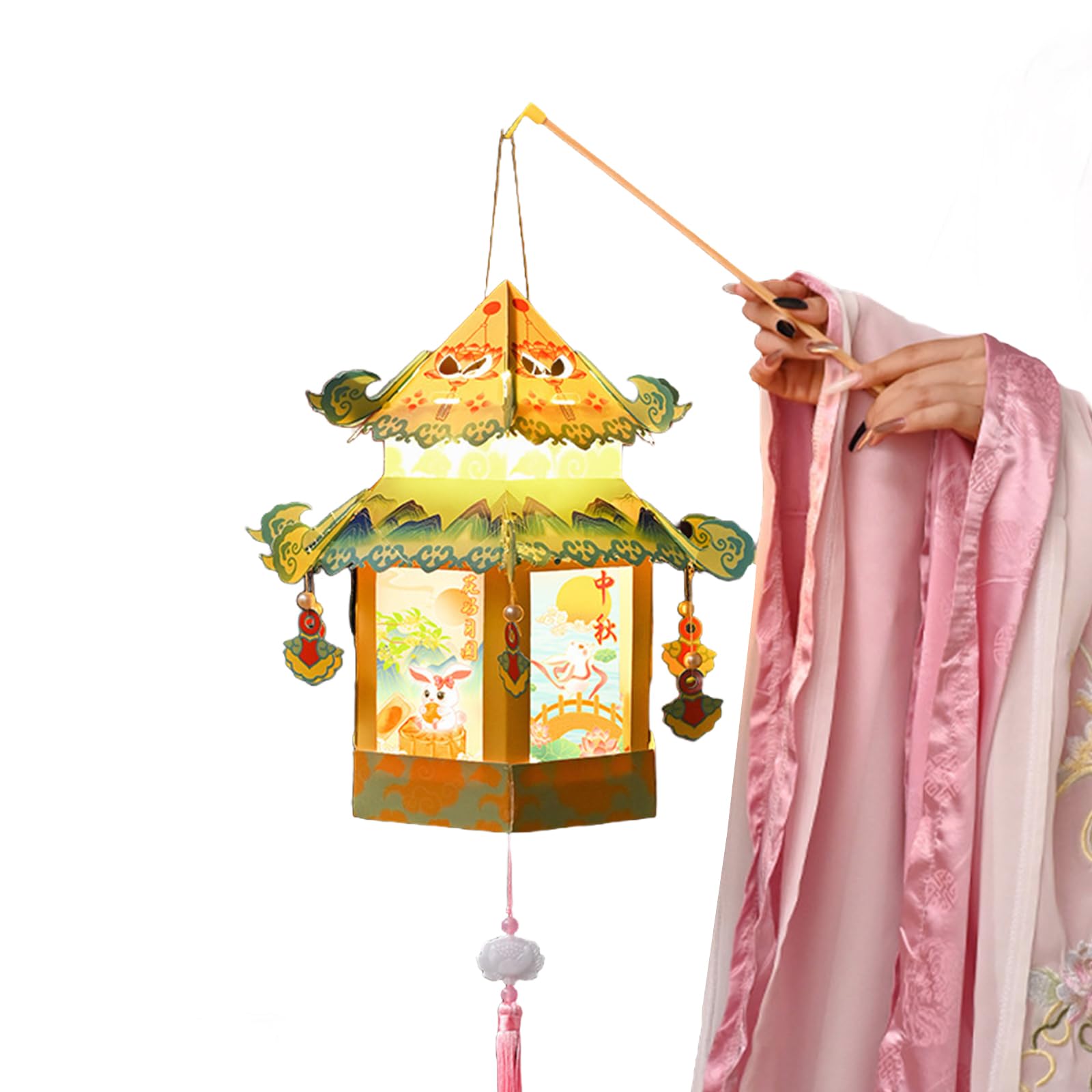 Elnwnnkc C Elnwnnk Distinctive Autumn Light Hinese Autumn Festival Light Set Multiple Olor Hanging Harm Unique Gifts Set