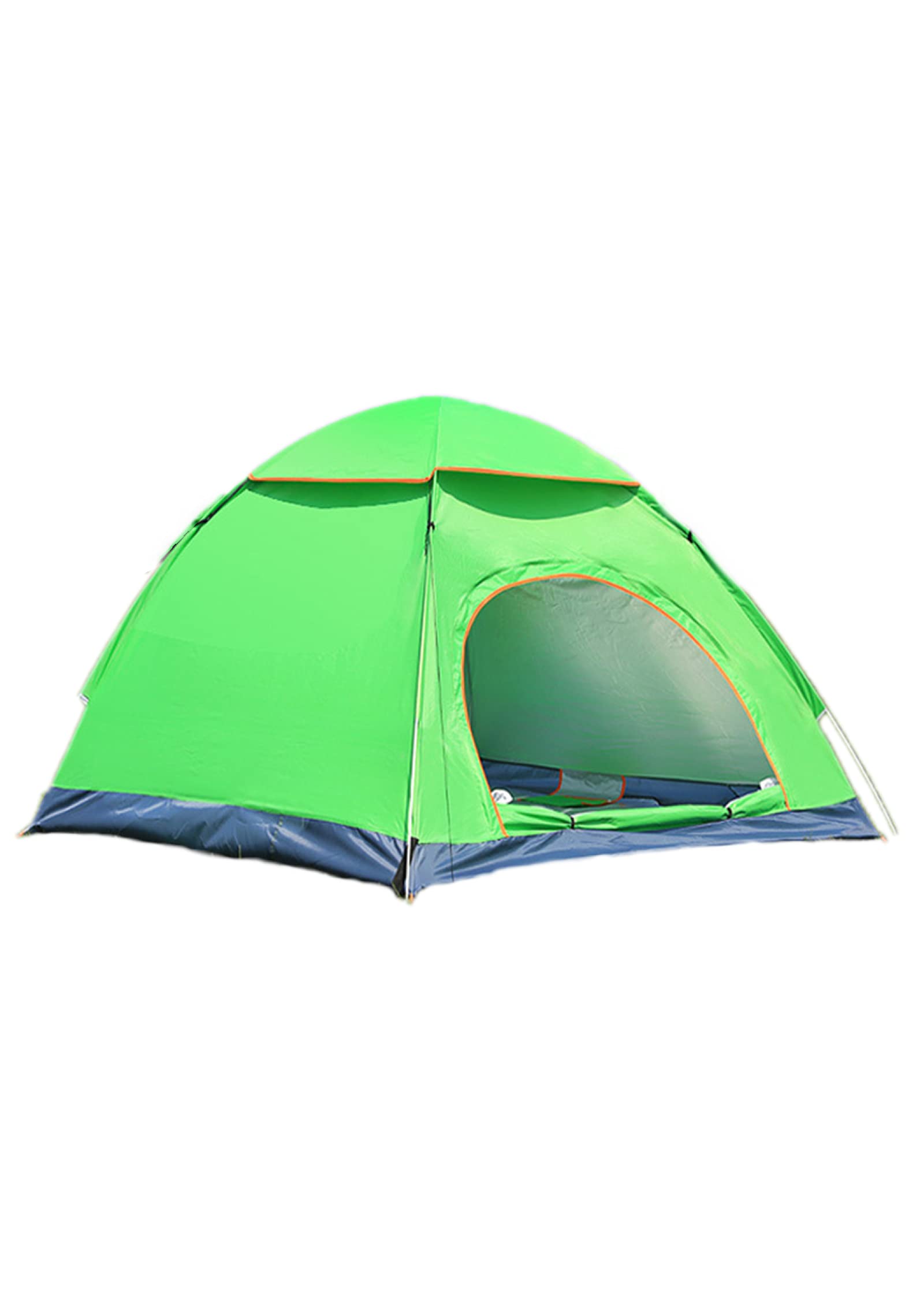 Tente dôme de camping automatique double couche durable vert forêt - 6