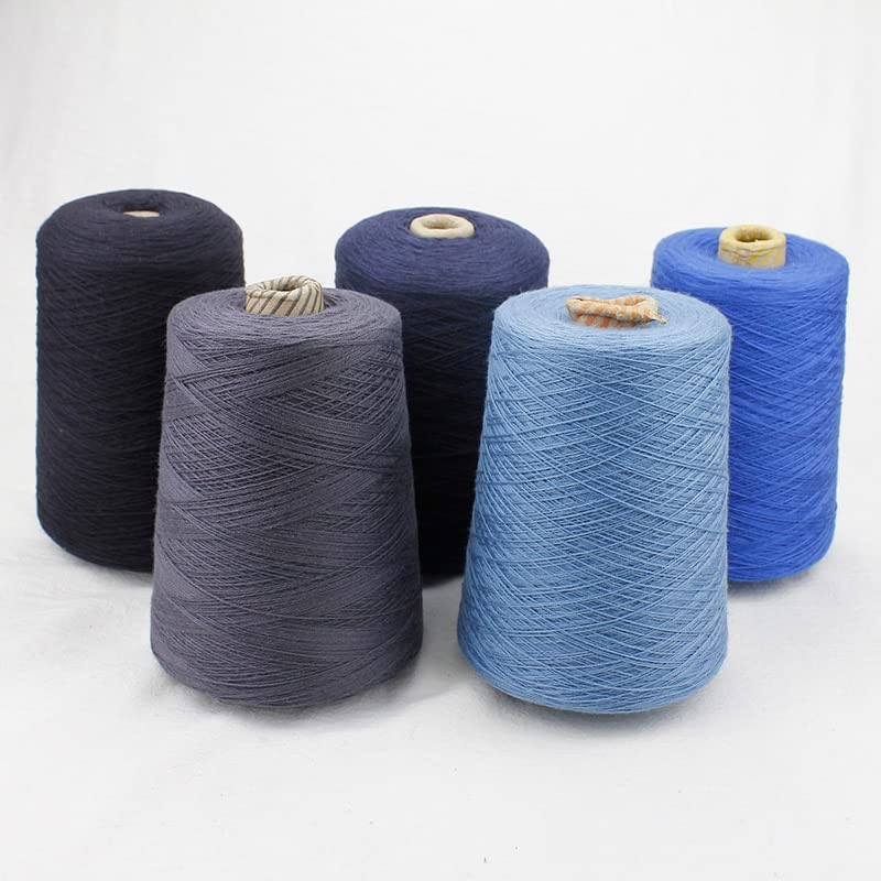 500 g Cono di Filato di Lana di Cashmere all'Uncinetto Peso colorato Ottimo per Indumenti per Bambini Sciarpe