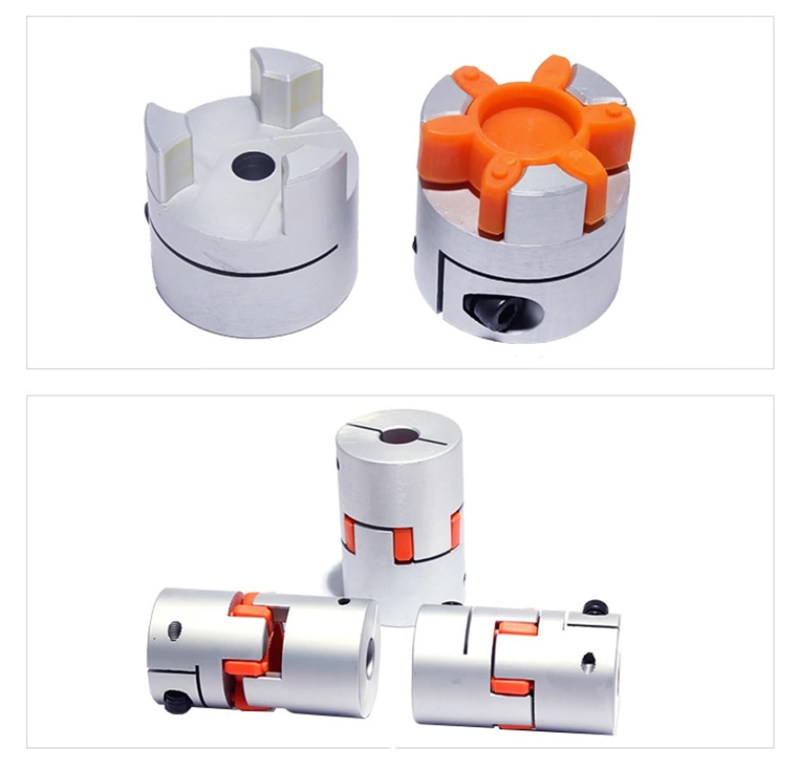 Coupleurs de servomoteur D35L50, accouplement d'arbre élastique flexible en étoile, diamètre 8 mm à 20 mm, 1 pièce(10x12.7)