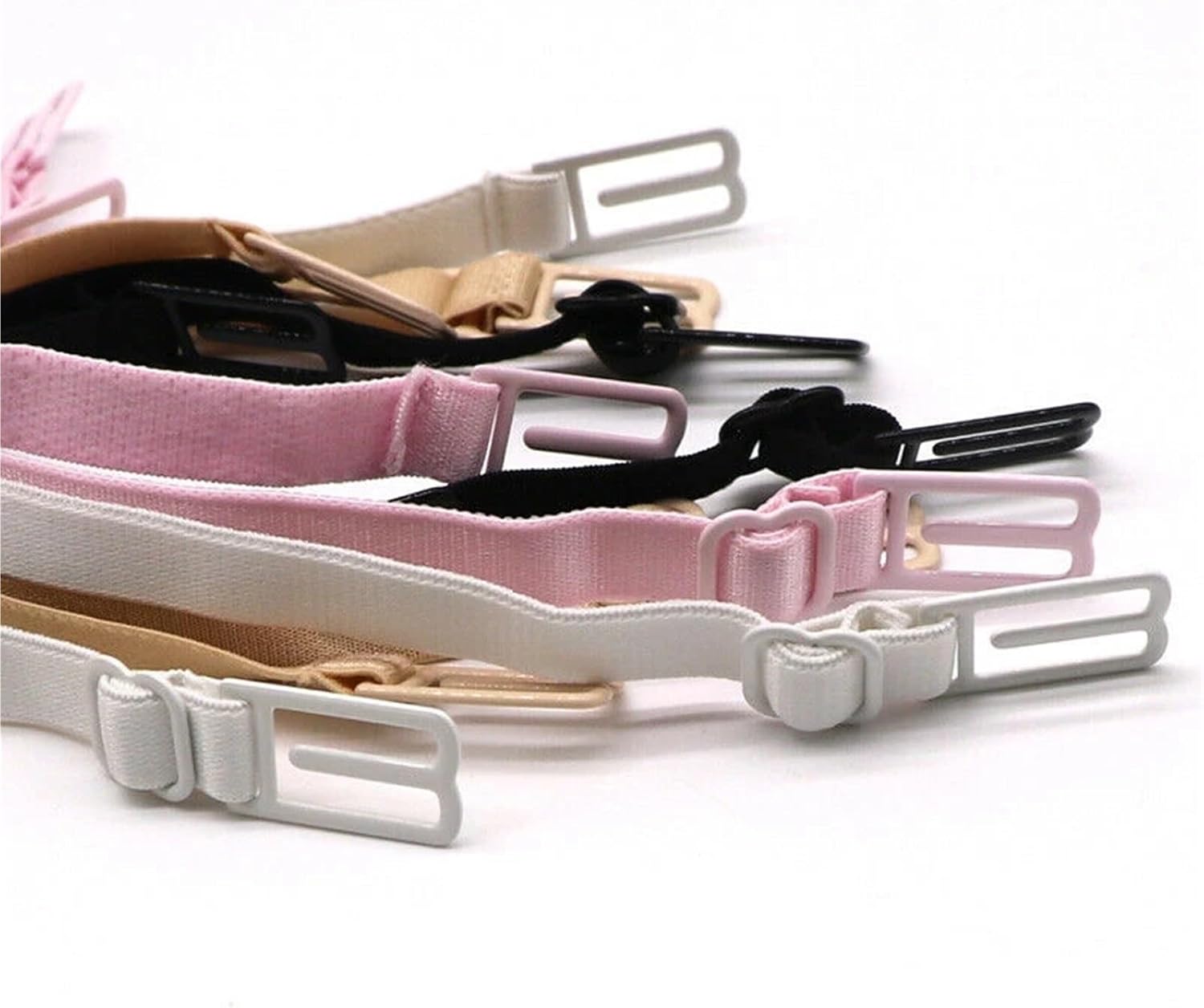 Bra Strap Holders For Slipping 20PC Invisible Elastic Straps Extender Accessories(White,25cm)
