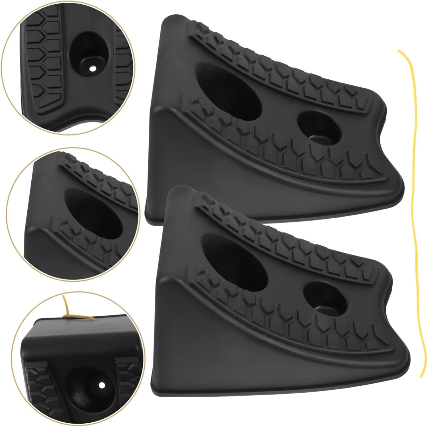 2pcs Wheel Chocks for Rv Car Wheel Chock Trailer Sturdy Wedge for Safety