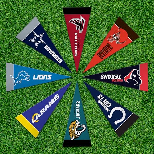 Rico Industries NFL Football Complete 4" x 9" Felt Mini Pennant League Set (Includes ALL Teams) - Image 5