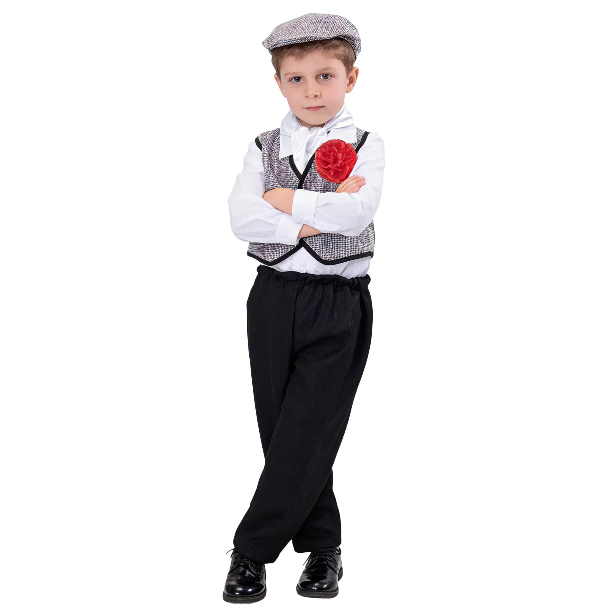 Wildarms Disfraz de Chulapo para Niño – Traje Tradicional Madrileño Años 20 – Carnaval, San Isidro y Fiestas – Tallas Bebé y Niño — view 3