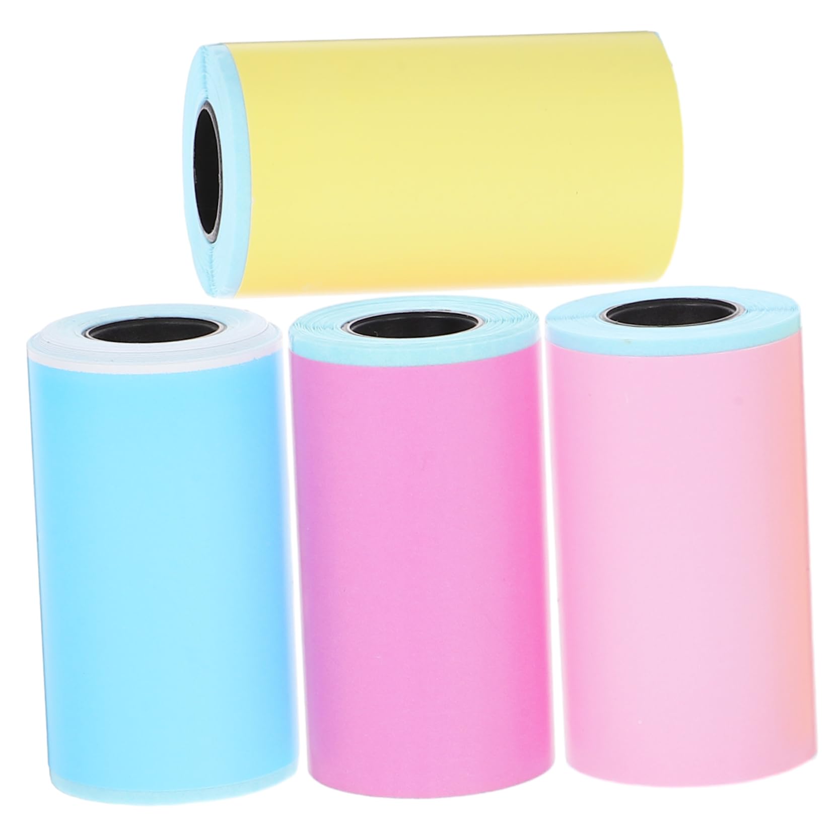 DOITOOL 5 ensembles Papier Thermique Papier Photo Autocollant Autocollants Photo Couleur Étiquettes Thermiques Autocollantes Mini-Étiquettes Autocollantes Pour 4 rouleaux*5