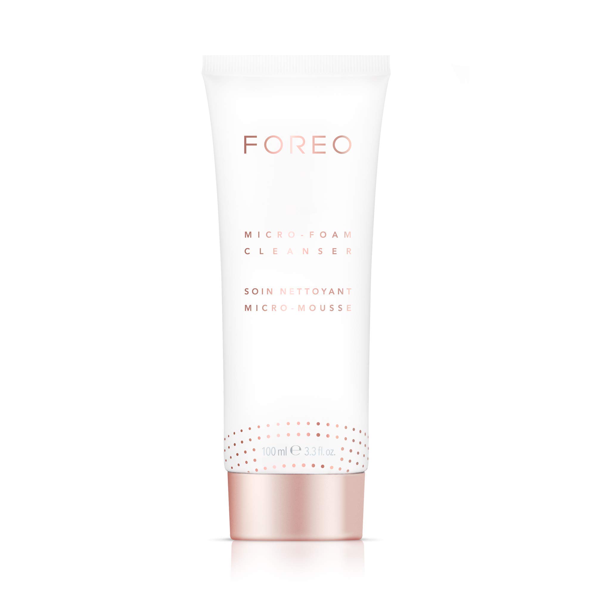 FOREO Micro-Foam Cleanser - Face Wash - Pore Minimizer - All Skin Types Facial Cleanser - Vitamin E - Travel Size - Vegan - Facial Skin Care Products - 3.3 fl. oz.