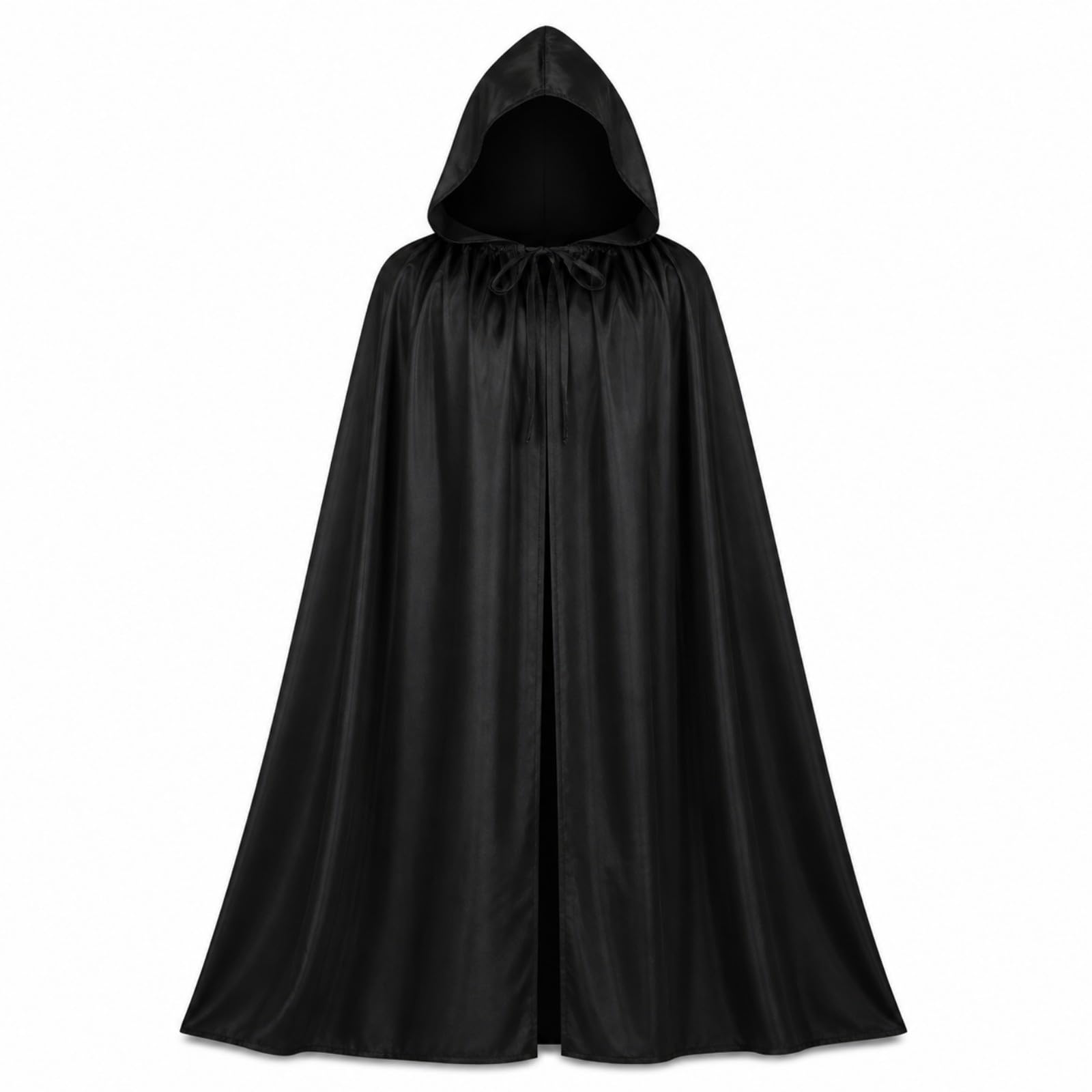 1-Piece Black Cape (140cm) for Adult Fancy Dress and Cosplay