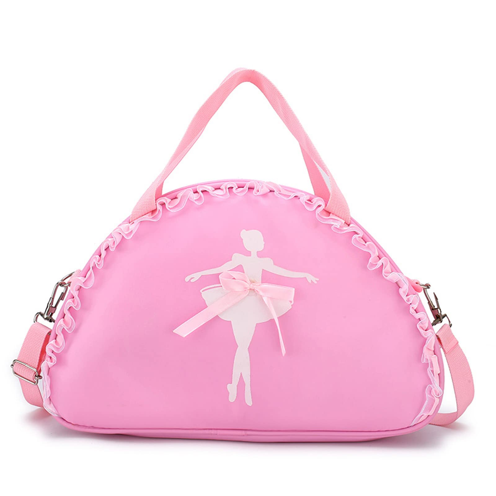 SEHXIM Cute Ballet Dance Backpack Tutu Dress Dance Bag Dance Bag Waterproof Small Duffle Bag Ballet Bags Gym Bag.(Pink)